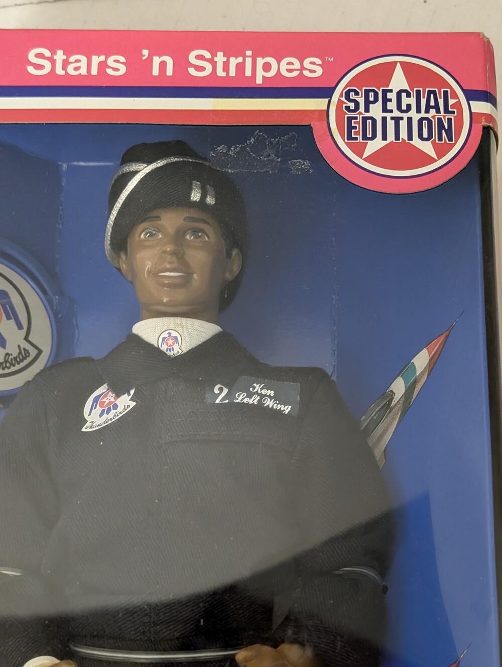 1993 Mattel Black African American Air Force Ken Stars & Stripes Barbie New